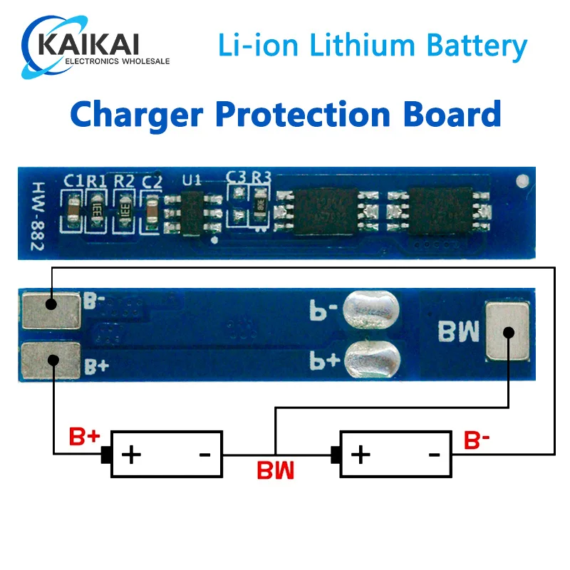 2S 3A Li-ion Lithium Battery 7.4v 8.4V 18650 Charger Protection Board bms pcm for li-ion lipo battery cell pack