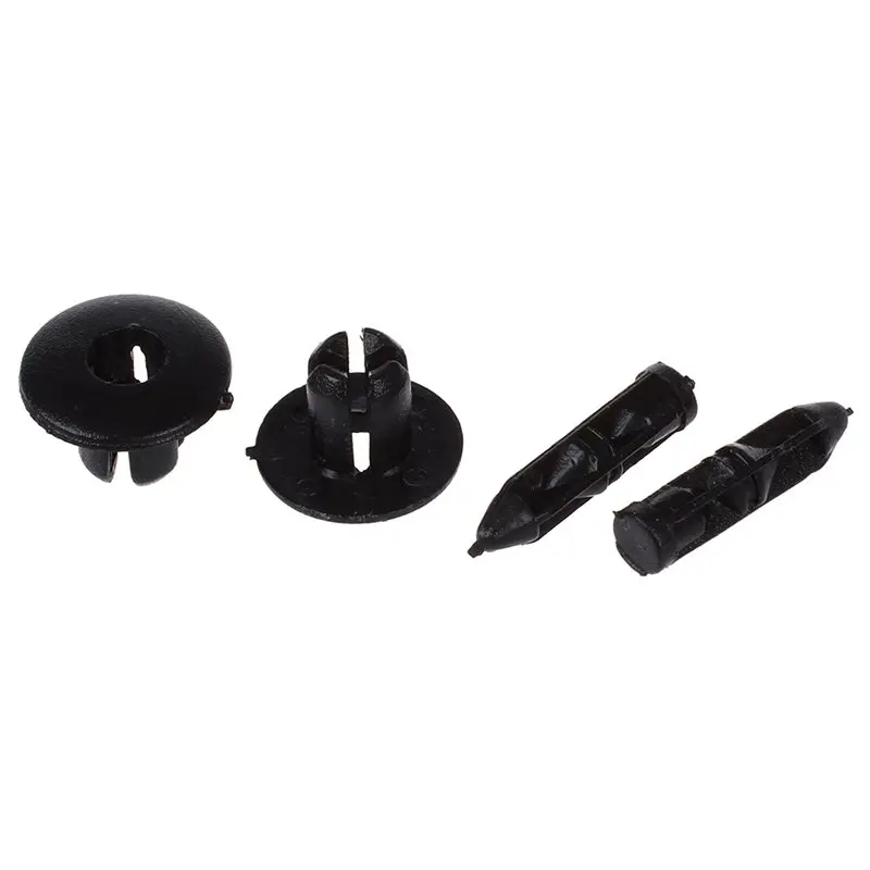 M12K-80 Pcs 7Mm Hole Plastic Push Screw Rivet Fairing Panel Fixings Clips
