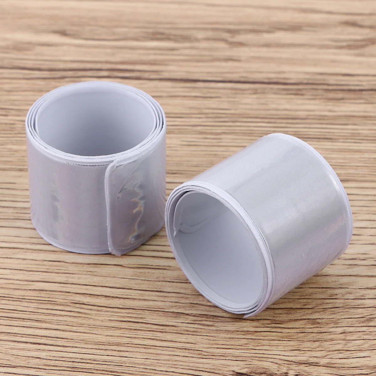 2개 반사 발목 밴드 내구성 있는 안전 테이프 야간 달리기 자전거 타기 경고 벨트 고가시성 반사 스트립