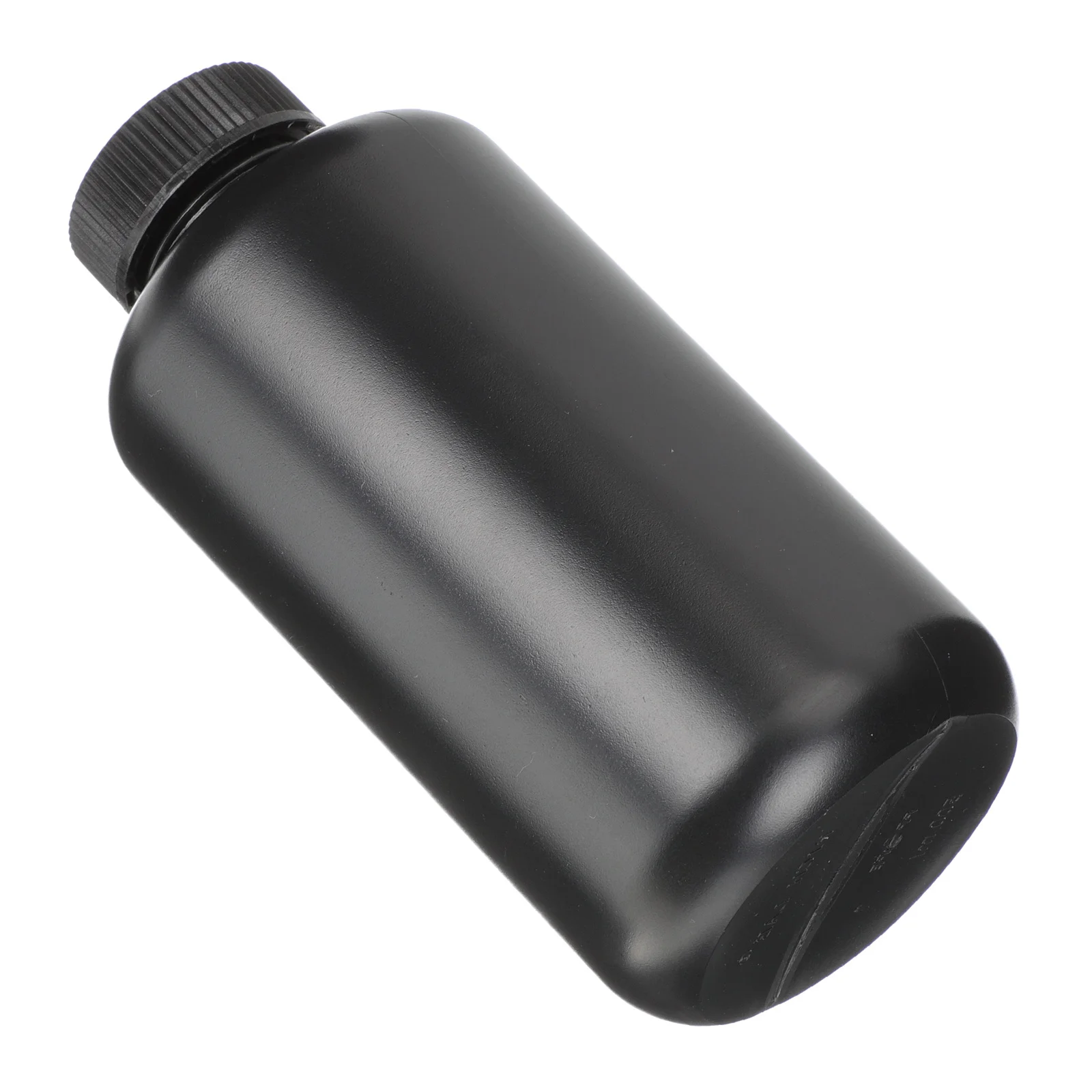 1 pz 500 ml bottiglia di reagente in plastica nera resistente ai raggi UV contenitore per la conservazione dei campioni liquidi bottiglia di medicina da laboratorio con tappo per laboratorio