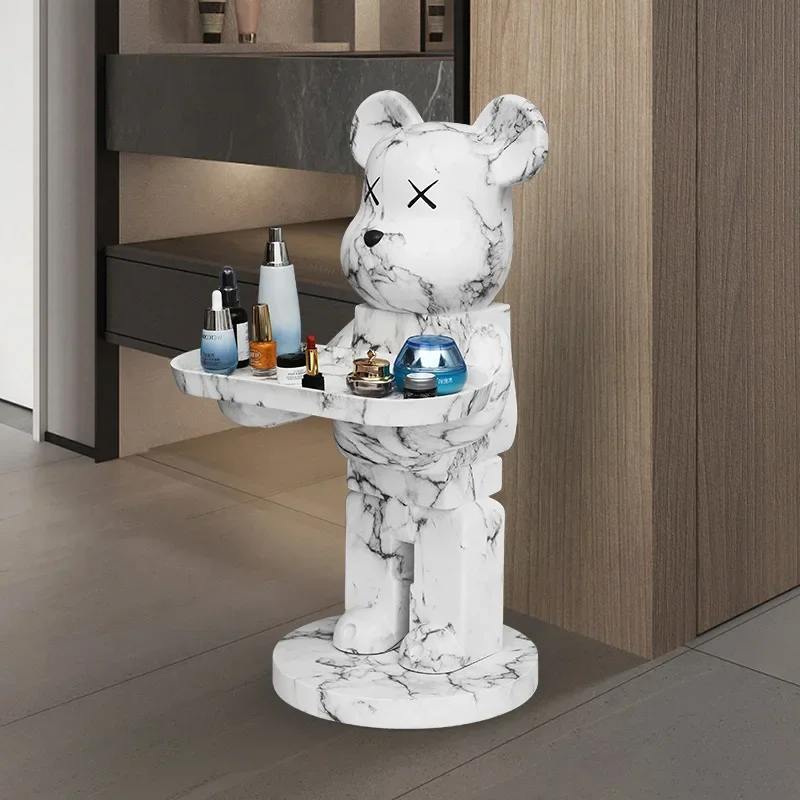 Coffee Tables Living Room Floor Bear Tea Tables Decorations Tray Modern Creative Design Furniture Nordic Ornaments Side Table