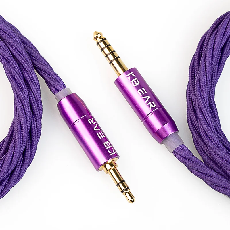 Audione KBEAR ST19 4 núcleos auricular reemplazar Cable 5N OCC auricular actualización Cable de gancho 3,5/4,4mm MMCX/QDC/0,78mm 2 pines