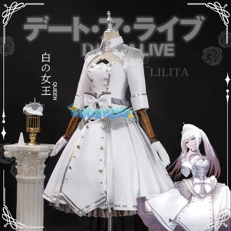 Anime DATE A LIVE Tokisaki Kurumi Cosplay Costume Wig Fancy Lolita Princess Dress Women  Halloween Party Outfit S-XXL