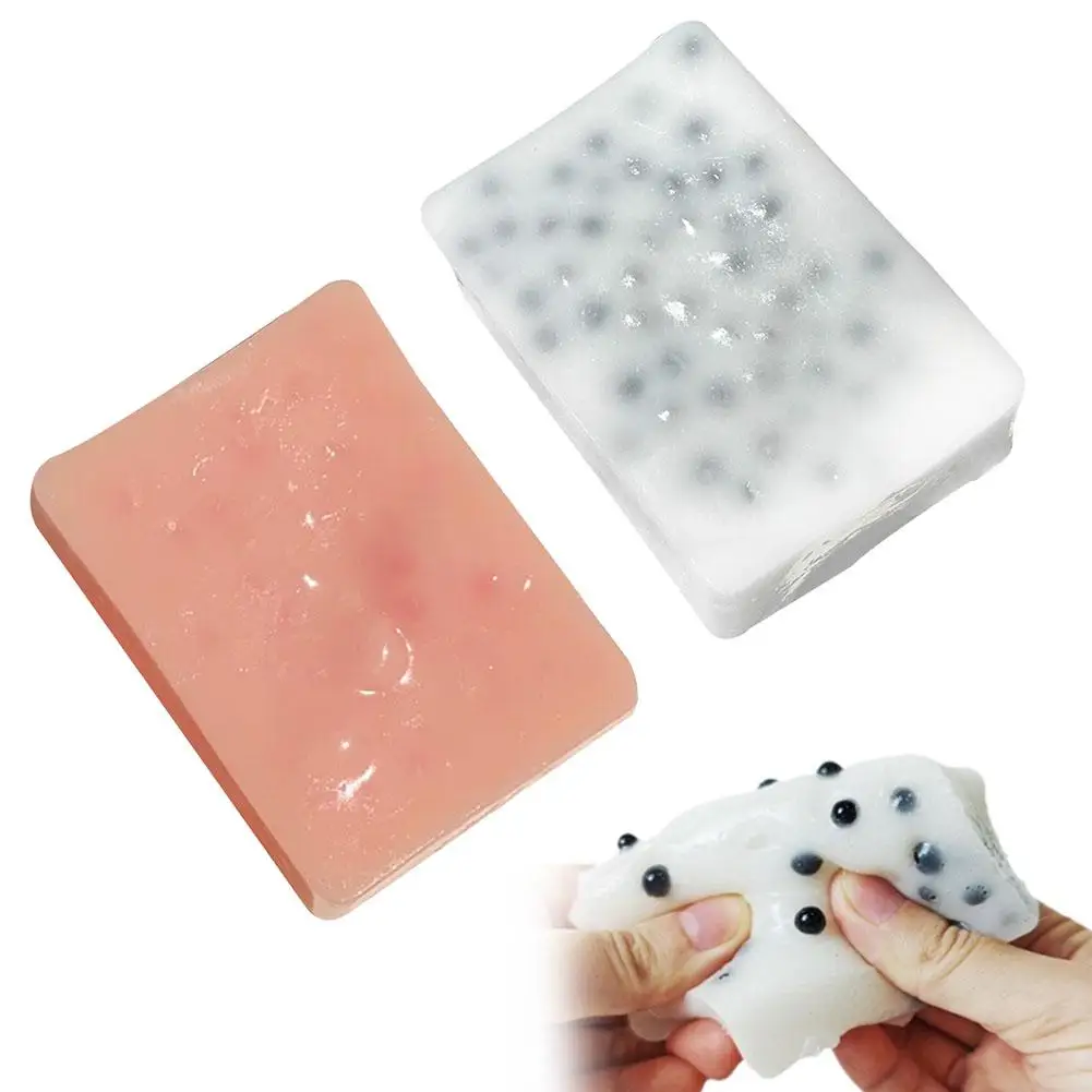   子供向けおもちゃ ストレス解消おもちゃ ソフトニキビ潰しおもちゃ 感覚玩具 スクエア型肌むしりおもちゃ フィジェットトイ
