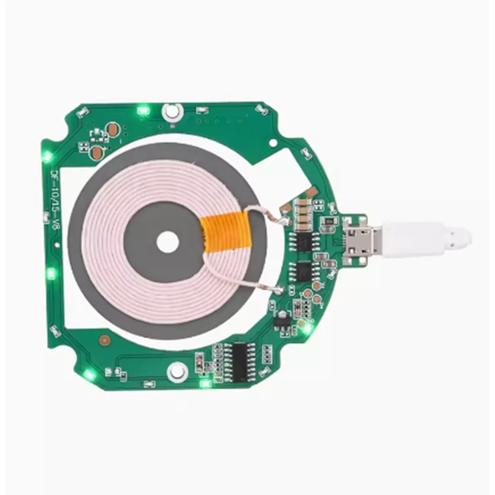 15W wireless charger transmission module 10W car mounted mobile phone isolated fast charging PCBA circuit board motherboard