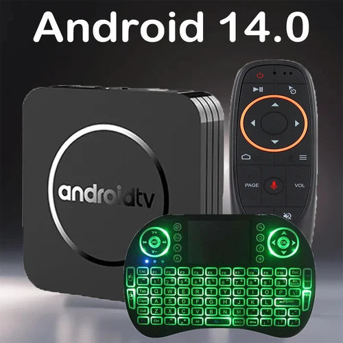 Versión Global Q11 ATV Android 14 8K Smart TV Box Allwinner H3 2,4G Wifi transmisión inteligente 64GB 4K reproductor multimedia asistente de Google