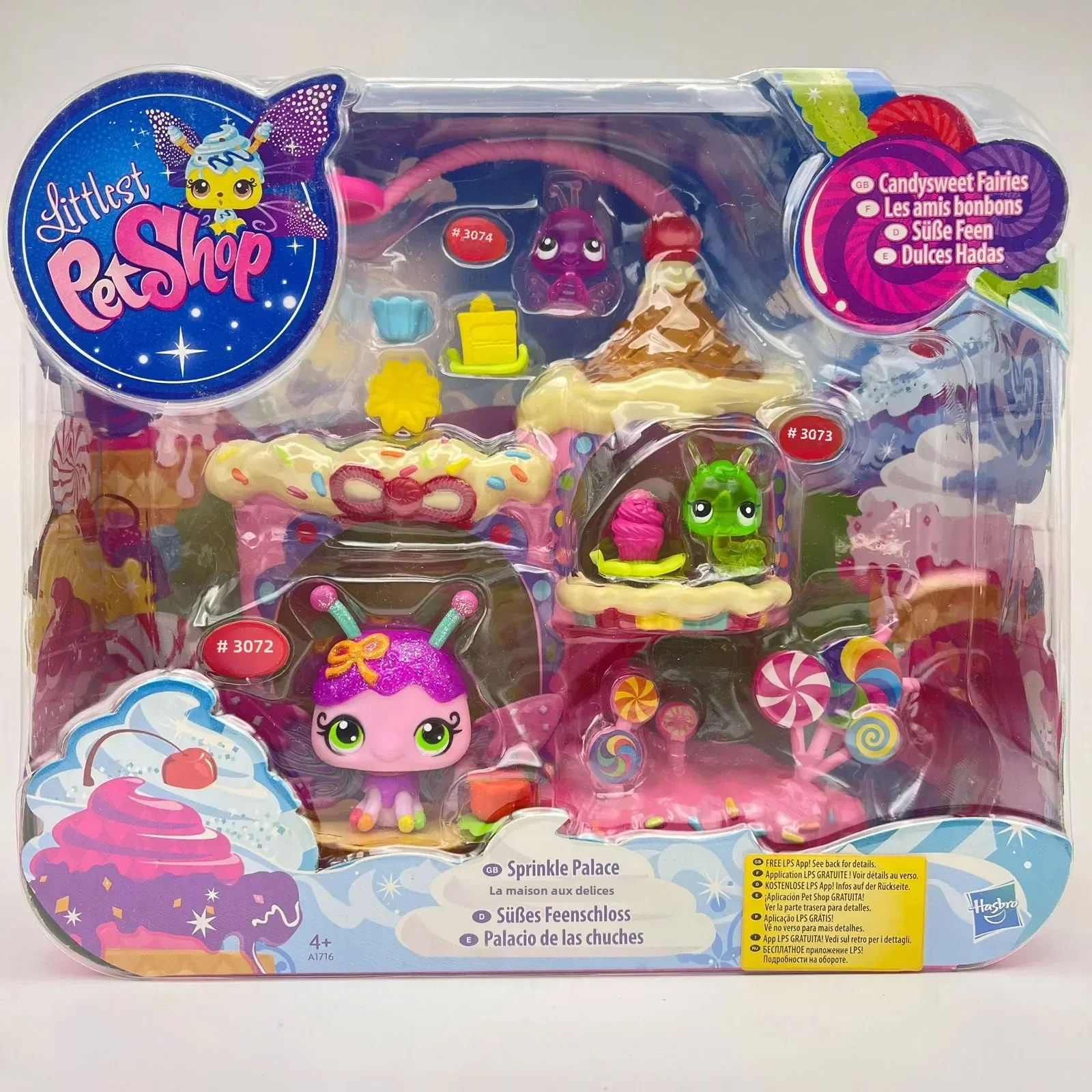 Genuine Hasbro Littlest Pet Shop Sprinkle Palace Candysweet Fairies Kawaii Doll Gifts Toy Model Anime Figures Collect Ornaments