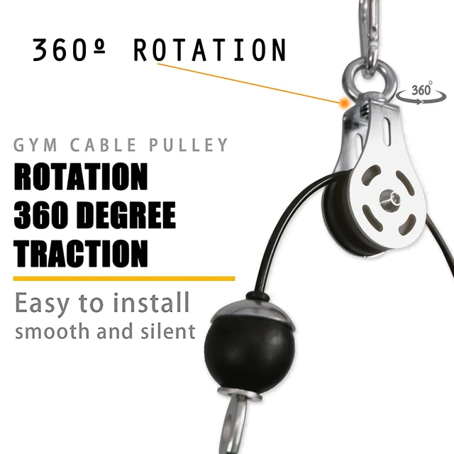 Reddit Home Gym 360 Stainless Steel Cable Pulley For Diy Home Gym Strength Training Attachment