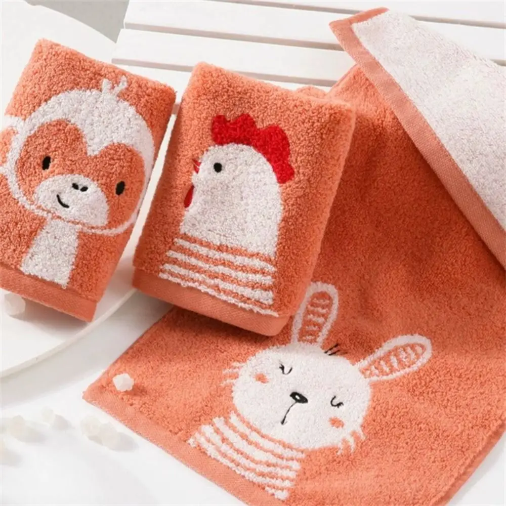 2Pcs 24x48cm Animal Baby Bath Towel Thickened Luxury Cotton Hand Towel Quick-drying Water Absorption Sports Towel Couple