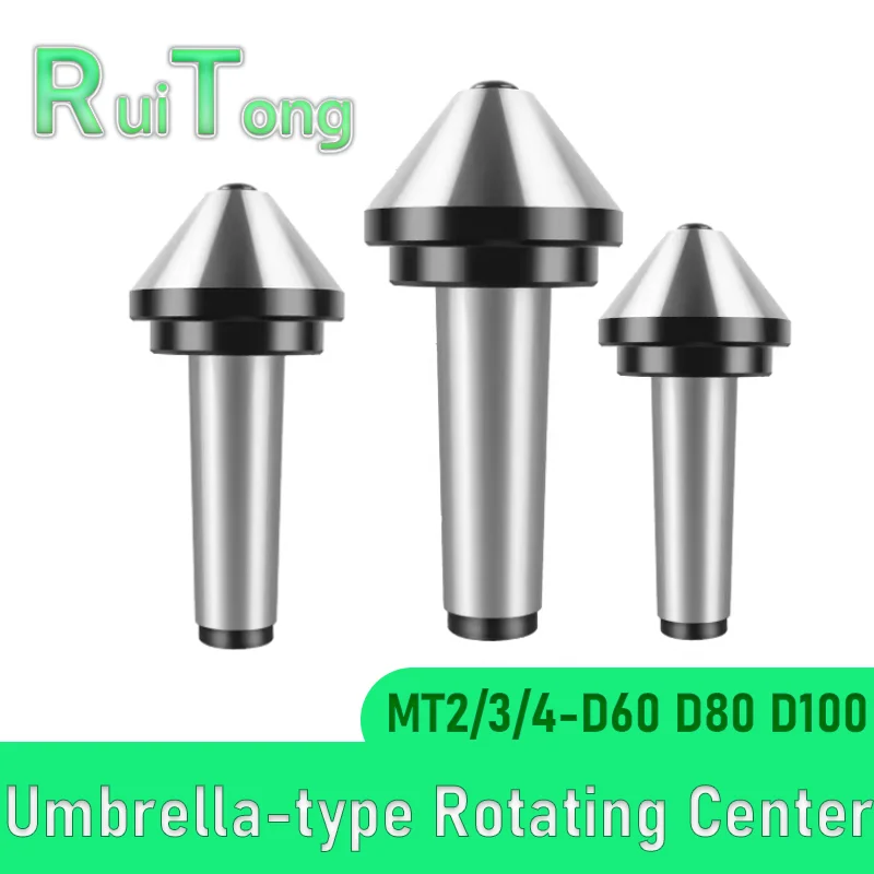 mt2-mt3-mt4-d60-d80-morse-tapper-cone-mushroom-head-center-umbrella-type-rotating-center-high-precision-cnc-lathe-live-thimble