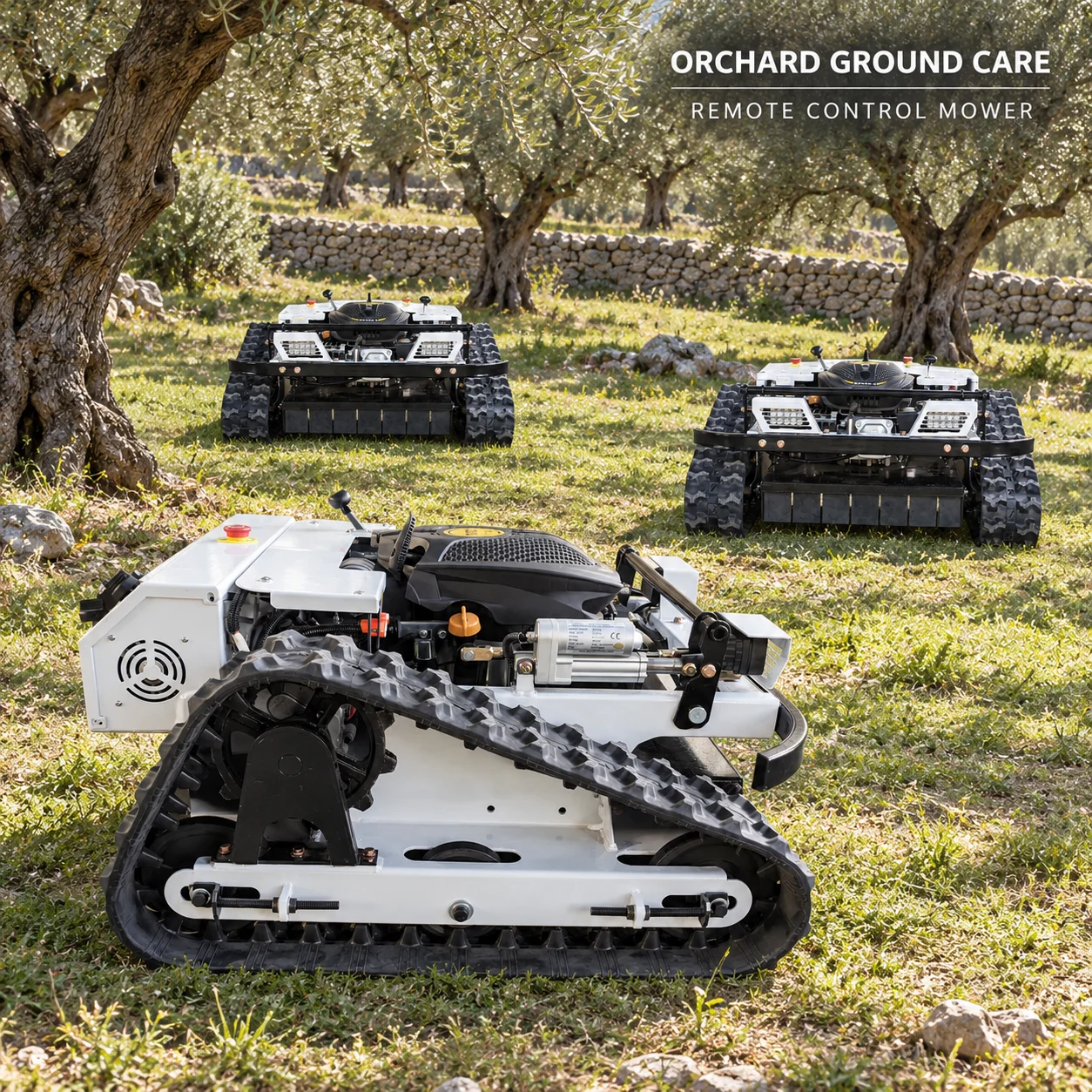 Multipurpose Tracked Brush Mower Remote Controlled Lawn Machine for Pasture Orchard and Roadside