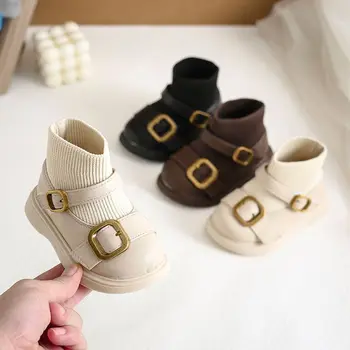 Autumn Fashion New Baby Girl Shoes Soft Sole Comfort Princess Trend Baby Shoe Stylish Versatile Elegant Sweet Casual Shoe Bebés