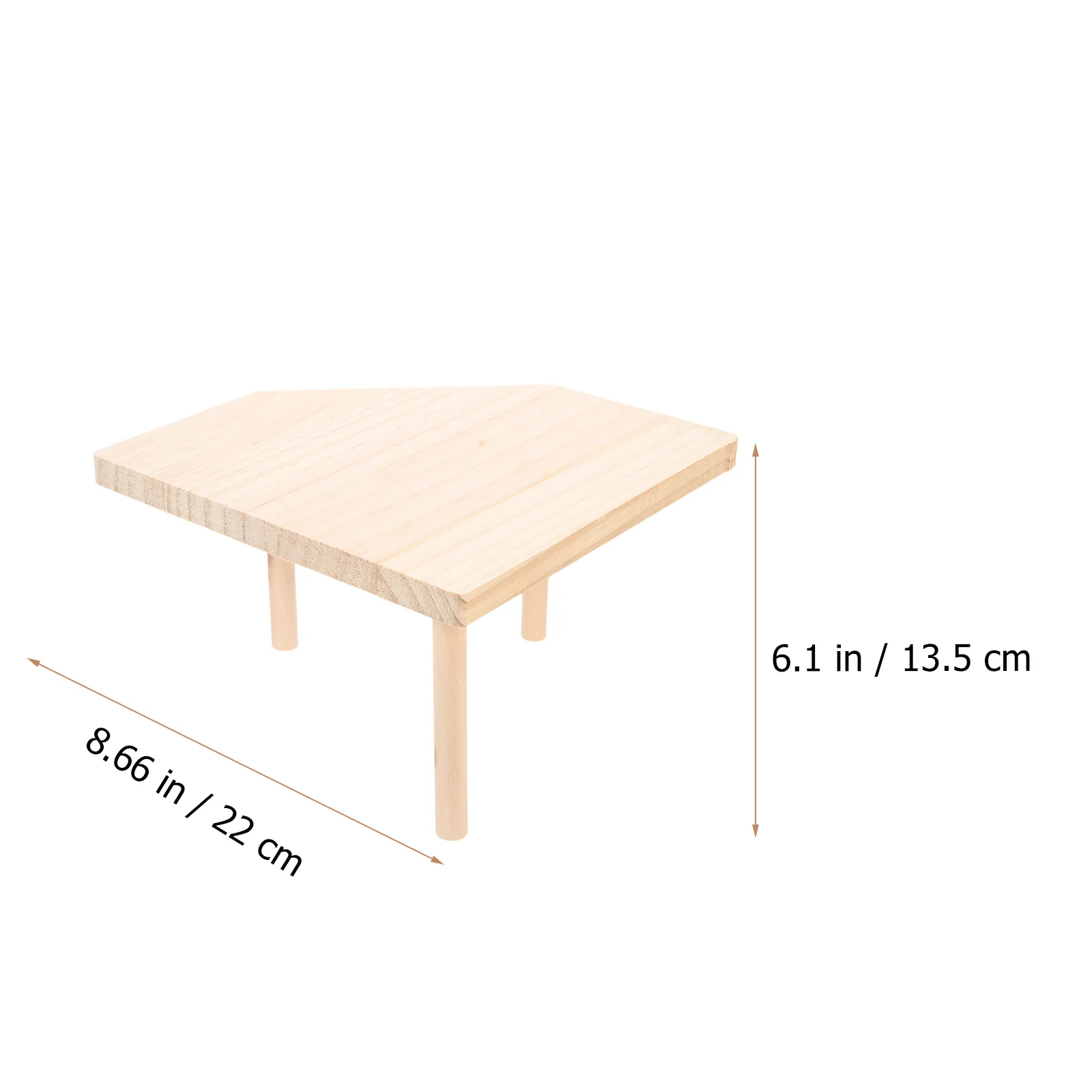 

Hamster Cage Platform Thickened Wood Stand Smooth Rounded Edges Bite Resistant Pet Hamster Climbing Platform Cage Landscape