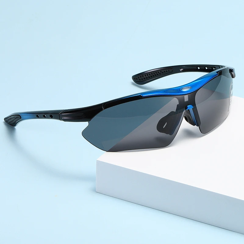 Frameless Iridescent Professional Cycling Sports Sunglasses, Unisex Multi-Color Optional Running Hiking Sunglasses