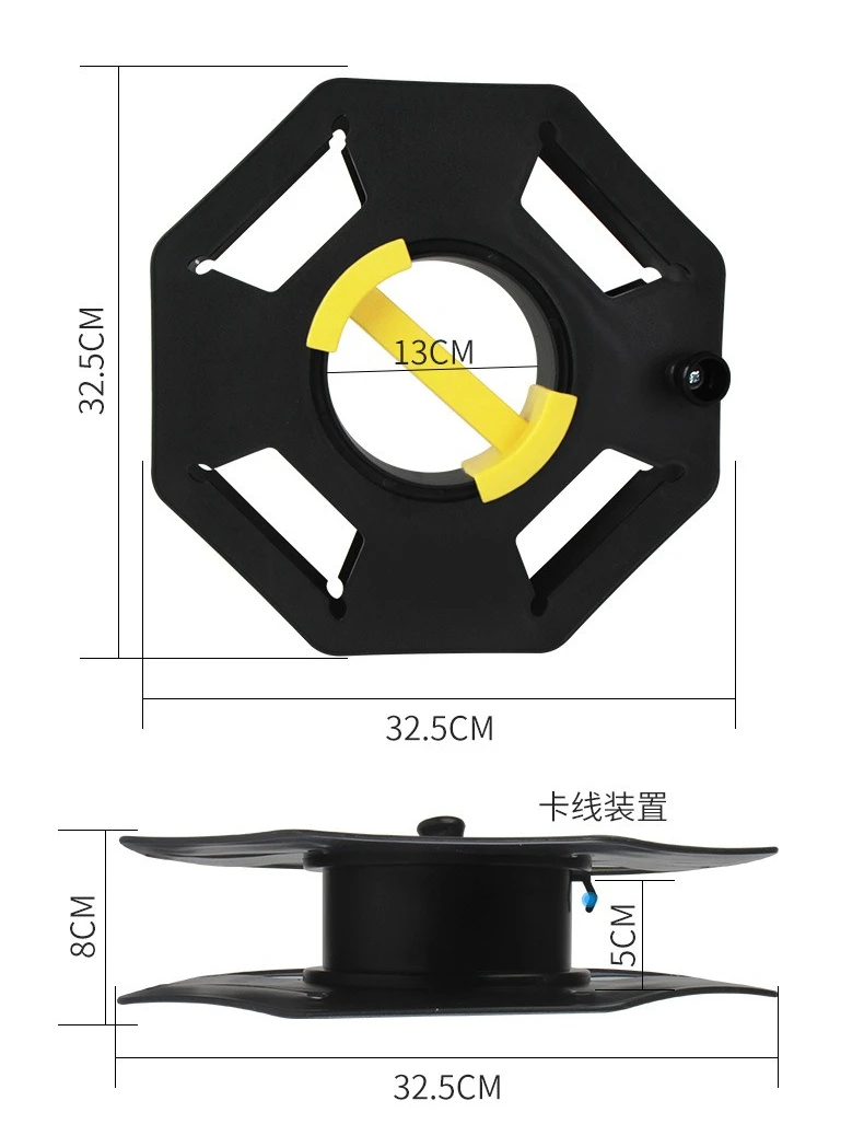 Plastic Empty Wire Reel, Portable Cable Winding Storage Reel, Garden Power Tool Cable Organizer Accessories