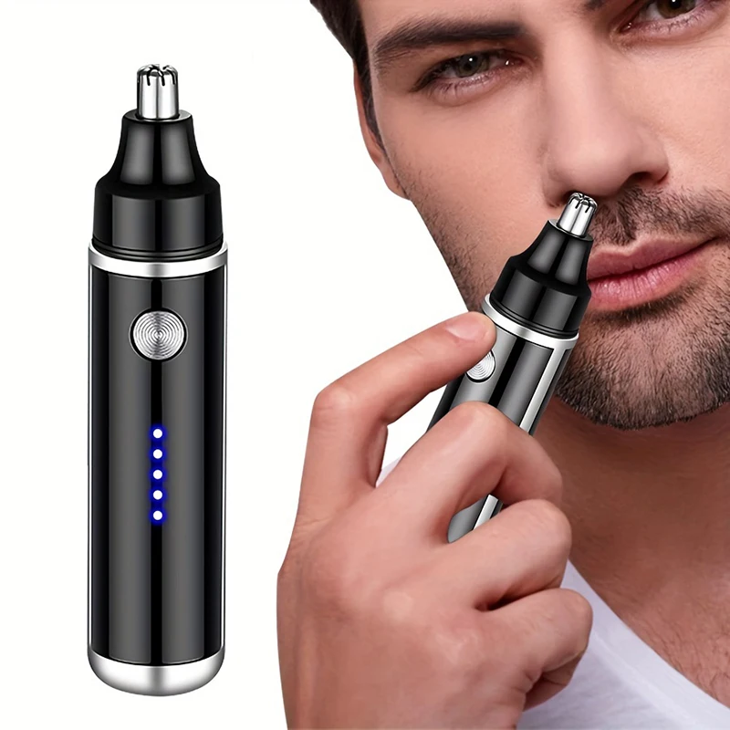 Nose hair trimmer with electric display for men and women universal hair trimmer razor electric nose hair trimmer