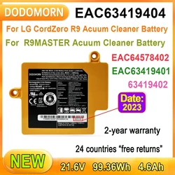 EAC63419404 Battery For LG CordZero R9 R9MASTER Acuum Cleaner Rechargeable Battery EAC63419402 EAC63419403 6INR19/66-2 63419402