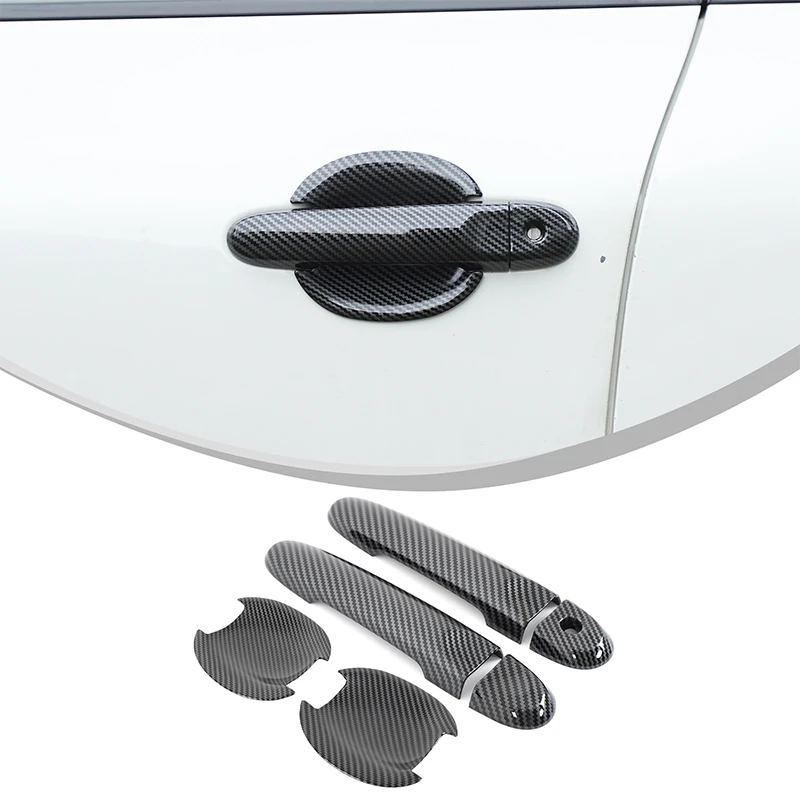 For Nissan juke/Infiniti ESQ 2011-2019 External handle case Car door handle protective cover Door bowl decoration patch ABS 4pcs