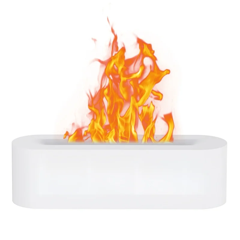 

150ml Flame Diffuser Humidifier with Auto off 3 Timer Modes Quiet Essential Oil Diffuser 7-Color Night Light USB