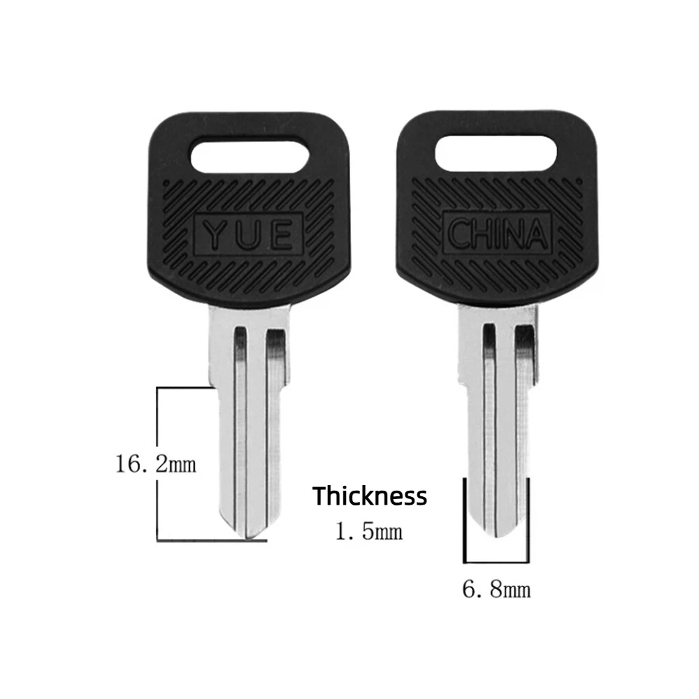 50PC Customized Universal Key Blank Key Uncut for Residential House File Cabinet Door Keys (Double Slot, Right)