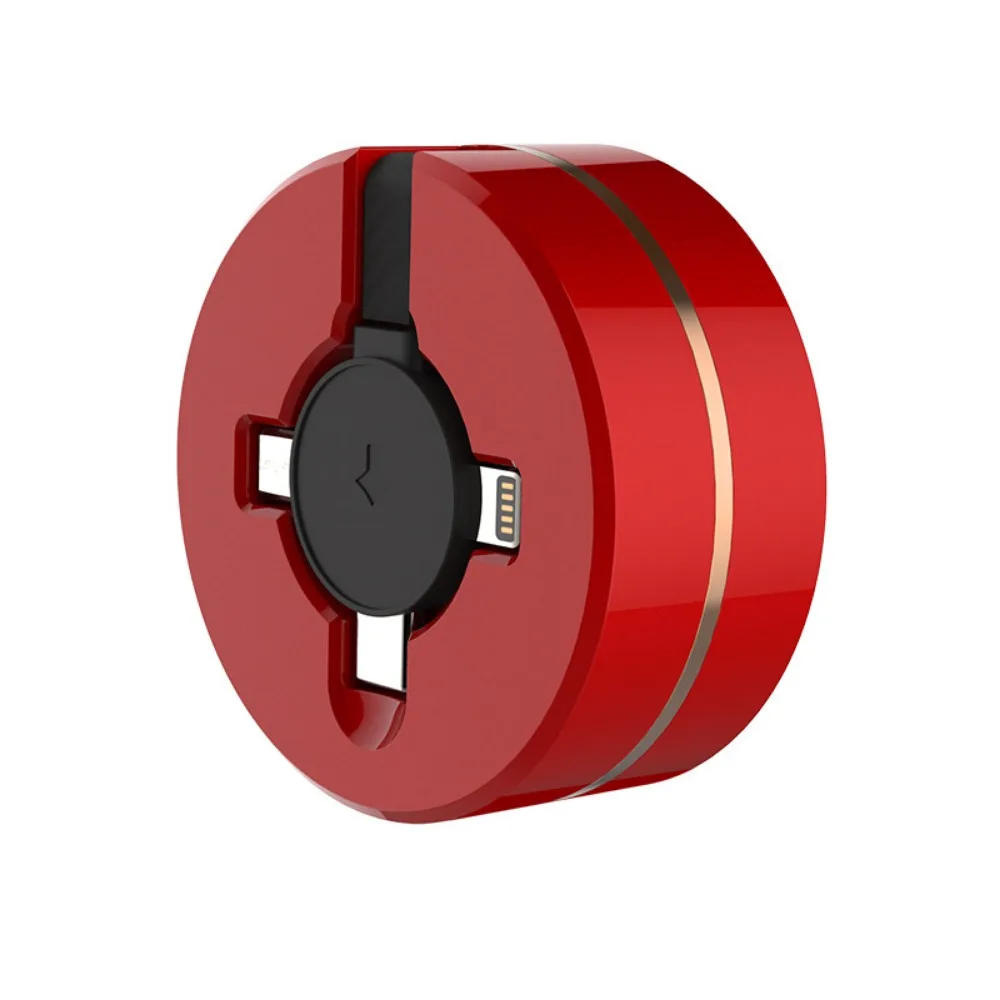 66w Super Fast Charging One-to-three Retractable Data Cable Mobile Phone Three-in-one Charging Cable