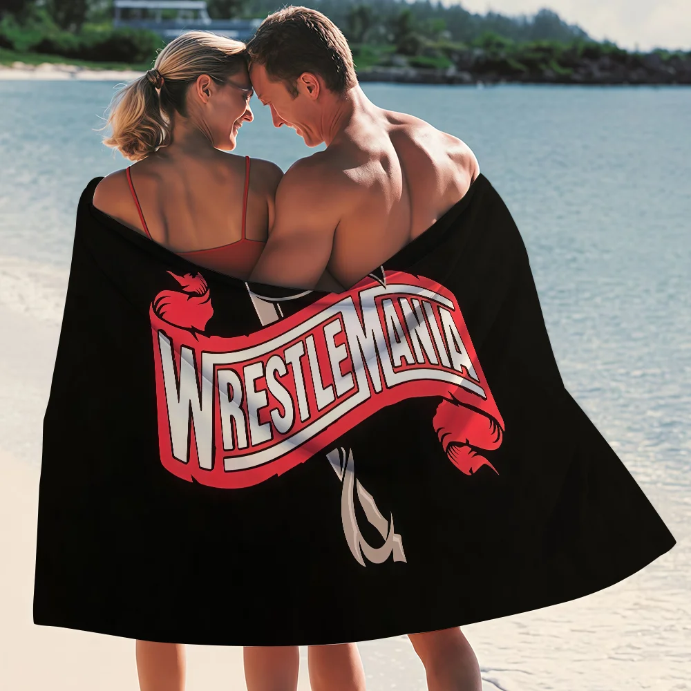 WWE WrestleMania Towel Quick Drying Beach Towels Are Suitable For Swimming Pools Camping Yoga And The Gym