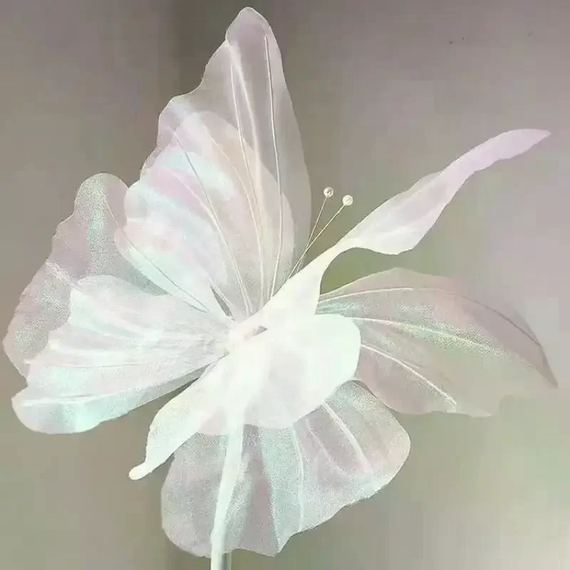 Large 3D Fake Butterfly 45-50cm Lifelike Simulation Decor for Wedding Mall Photo Booth Wall Decoration