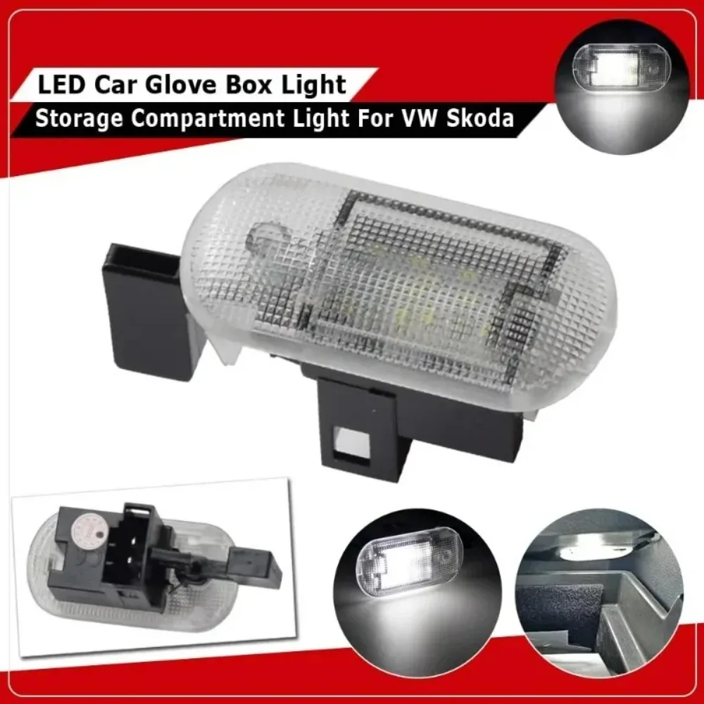 1x Interior Canbus White LED Glove Box Light Lamp For VW New Bettle Bora Caddy Golf MK4 Touran Touareg ANGRONG