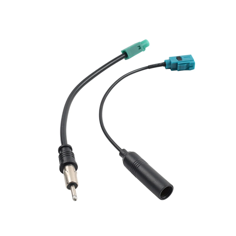 2Pcs Car Stereo FM AM Radio Antenna Adapter Cable Fakra Z Male Female to DIN Plug Connector Cable