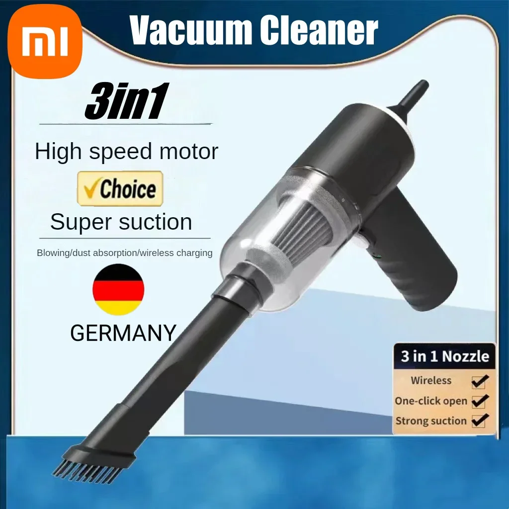 Xiaomi 2900000Pa Wireless Car Vacuum Cleaner 120w Strong Suction 3 In1 Handheld Vacuum High-power Vacuum Cleaner Home Office Car