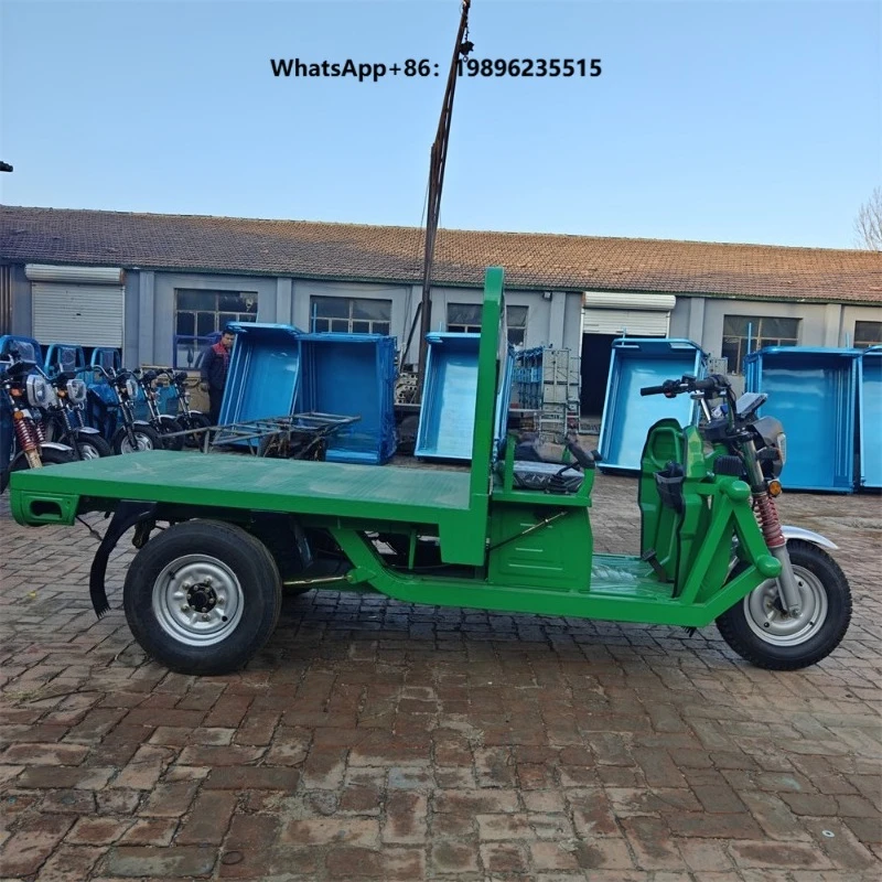Open Flatbed Design 1500kg High Loading Capacity Frame Comfortable Seat Stable Suspension Logistics Transport Electric Tricycle