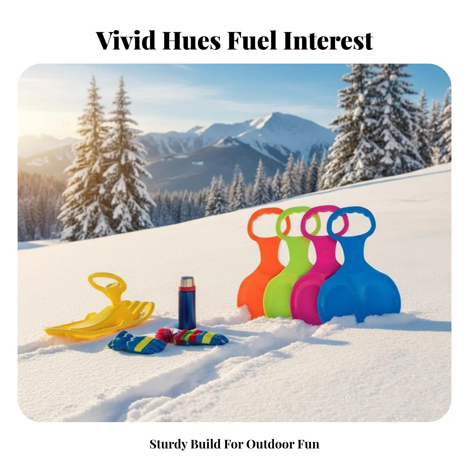 

Handled Sliding Mat Wear-Resistant winter Sled Lightweight Flexible structure for Children, Families