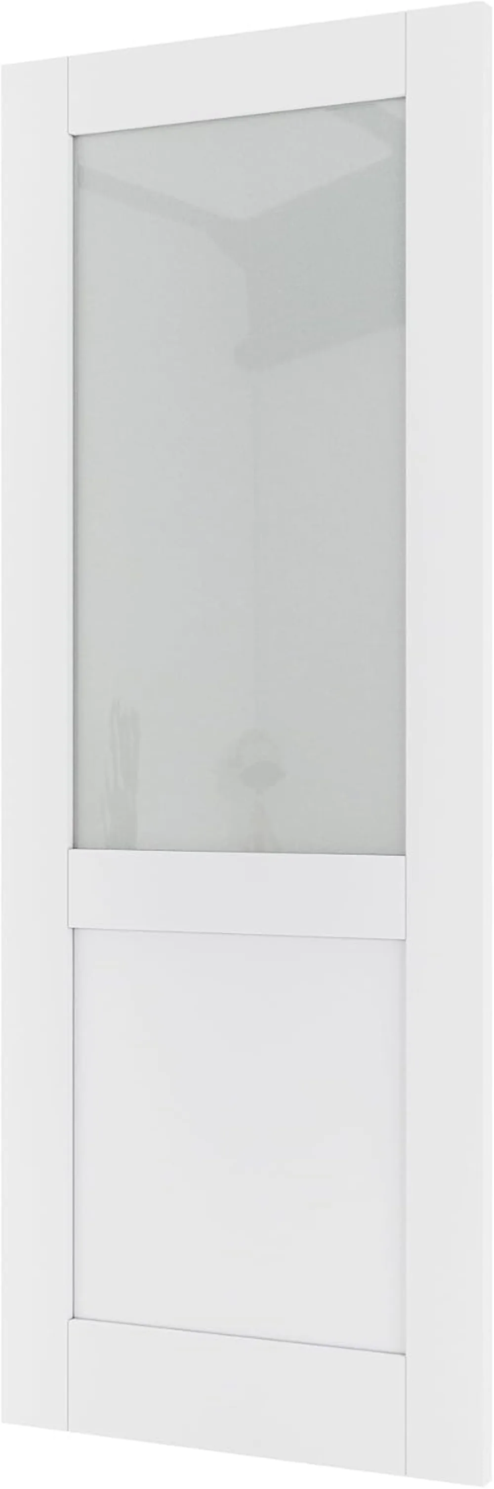 Factory Direct 2026 18x80 Interior Door Slab, Frosted Glass, Solid Core MDF, Paintable, Privacy