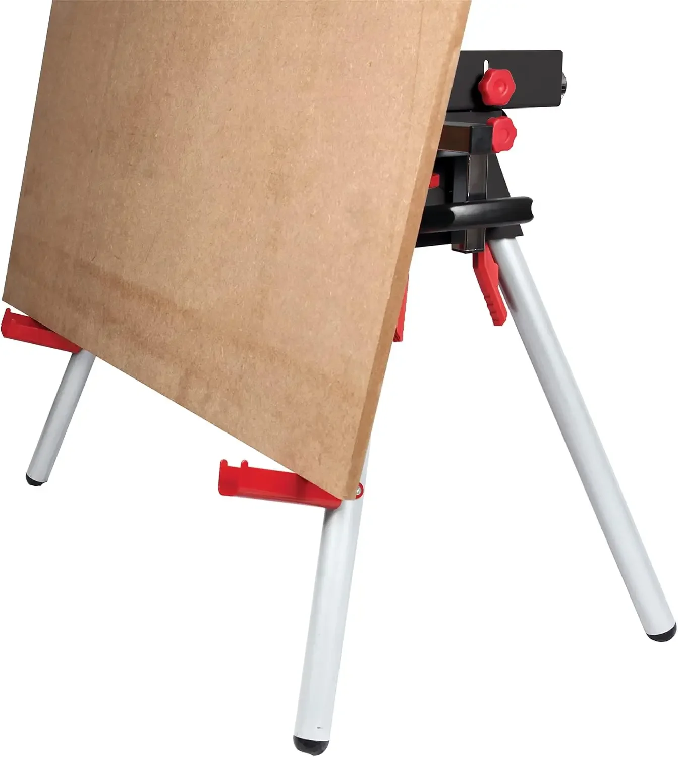 

XMSJ.Contractor Miter Saw Mobile Workstation, Universal Mount, Steel Construction, Portable Folding Legs, Adjustable Width