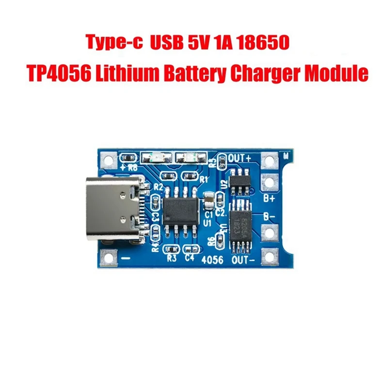 5pcs 5V 1A TYPE-C 18650 Lithium Battery Charging Board Charger Module with Charging Protection Dual Functions-A32R