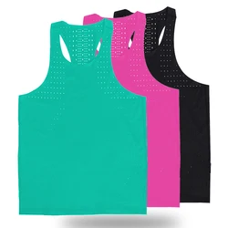 Lightweight Men Sport Vest Marathon Running Quick Dry Fitness Tops Exercise Training Workout Sleeveless Shirt Basketball Singlet