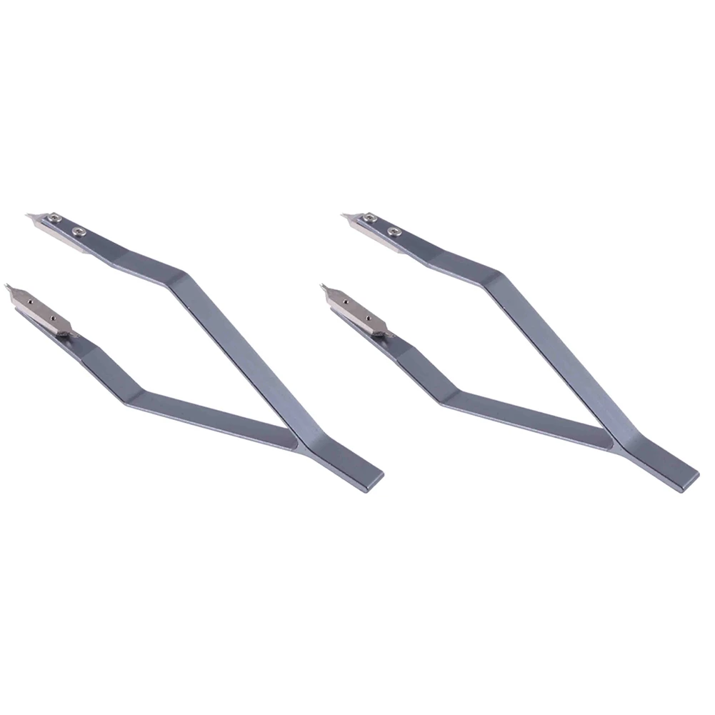 

A47U 2X Stainless Steel 7825 V Type Watch Spring Bar Tweezers For Watch Repair