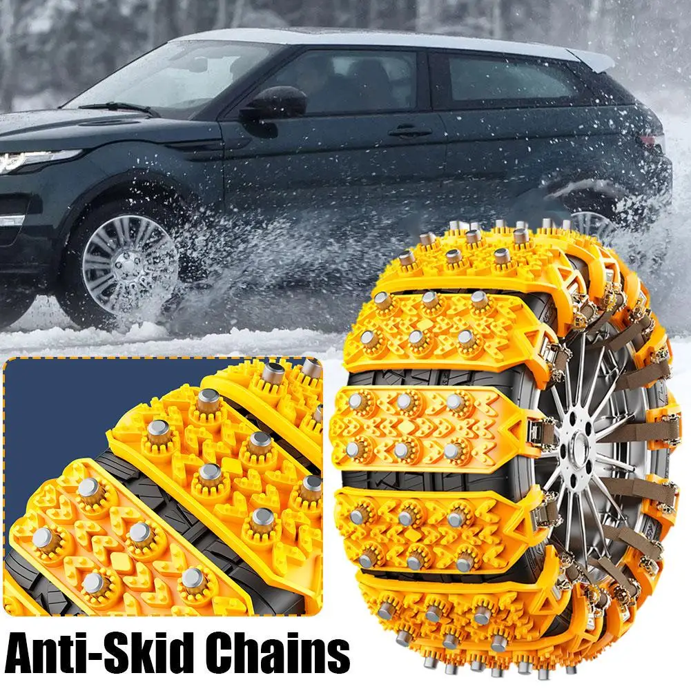 Rubber Anti-skid Chain No Need For Jack Car Tires Sediment Beef Tendon Snow Tires Cleaning And Maintenance Snow Chains Anti-skid