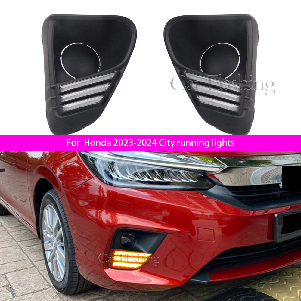 

For Honda 2023-2024 City Fengfan daytime running lights, fog lights, turn signals, daytime running lights modification