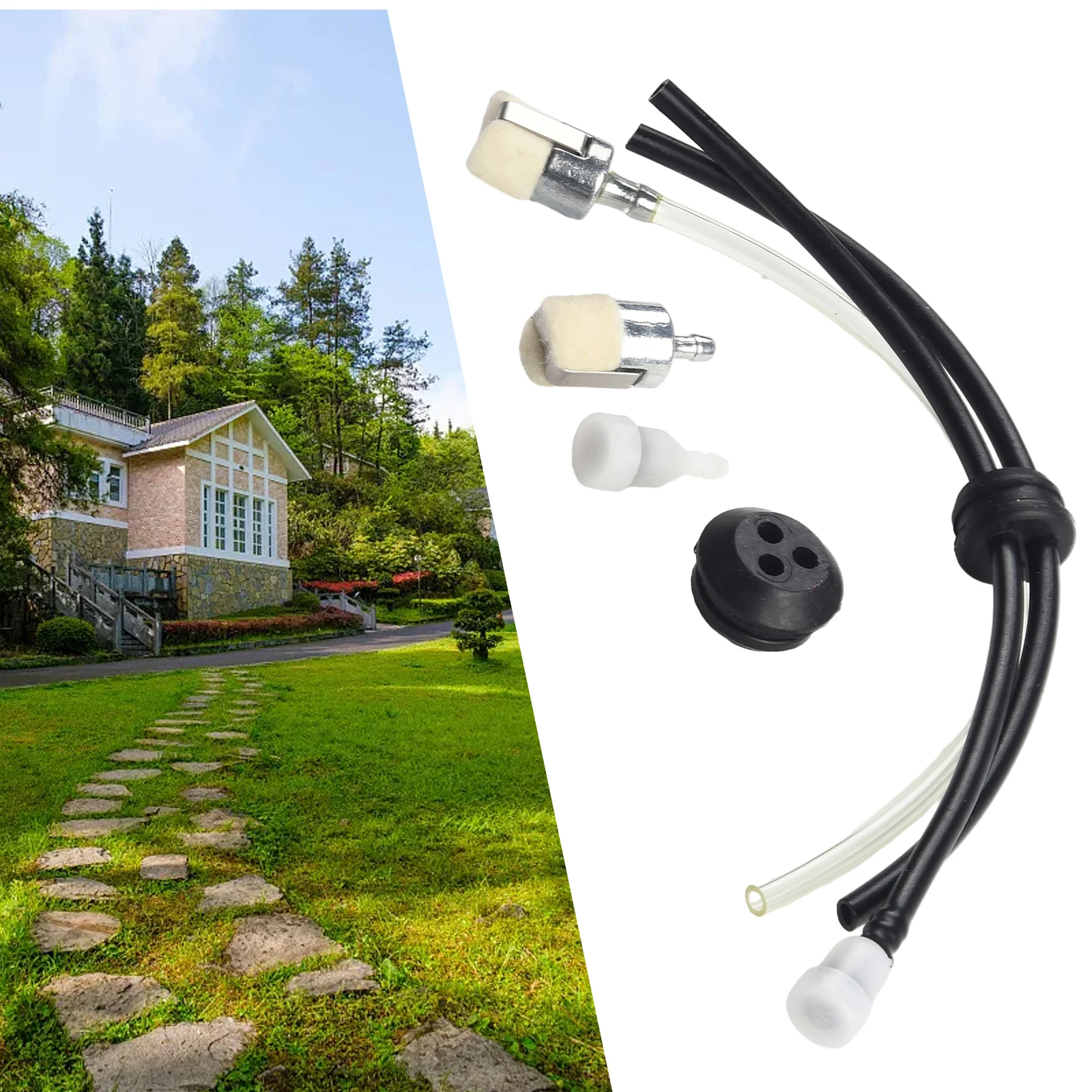 DIY Fuel Line Kit Professional Repair Replacement Trimmer Brushcutter Vent For ECHO V13700003 Garden Spare DIY