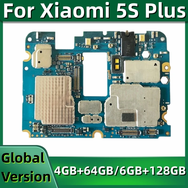 

Mainboard for Xiaomi Mi 5S Plus, Original Logic Board, Global MIUI System Installed, 64GB, 128GB ROM