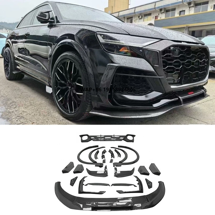 ABT Style Carbon Fiber Bodykit for 2019+ RSQ8 Upgraded Front Lip Rear Diffuser Splitter Wheel Arch Canards New Body Kits