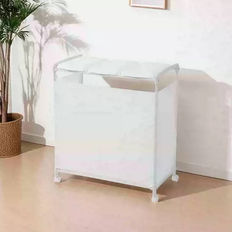 1pcs Removable Garbage Rack 3 Sorting Garbage Cans with Lid and Cloth