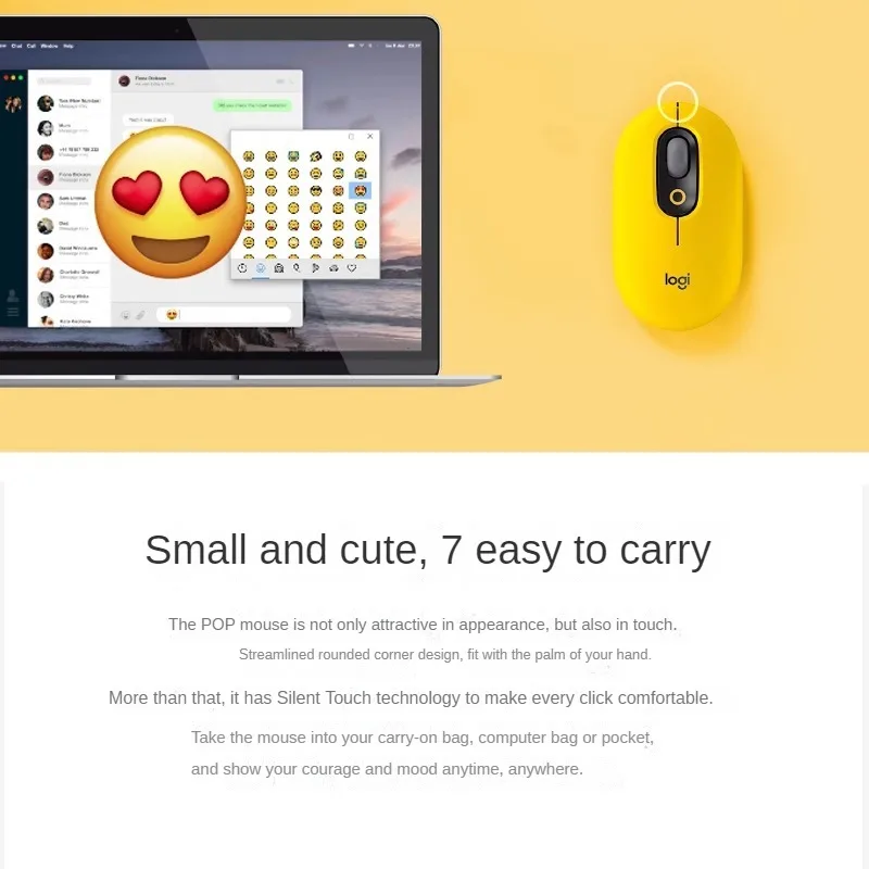 로지텍 마우스 무선 블루투스 마우스 태블릿, 사무실 노트북 크로스 스크린 작동, 작고 귀여운 휴대용