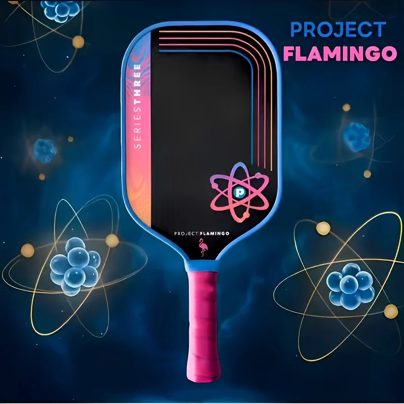 PROJECT PEACOCK Pickleball Paddle, T700 Carbon Fiber Textured Surface, Polymer Honeycomb Core 16MM, Balanced Power&Spin&Control