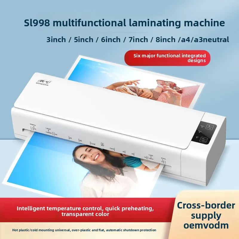 %^SL998 Electric Photo A3 Document Laminator Cross-Border Source Factory Direct Plastic Film Packaging Core Motor