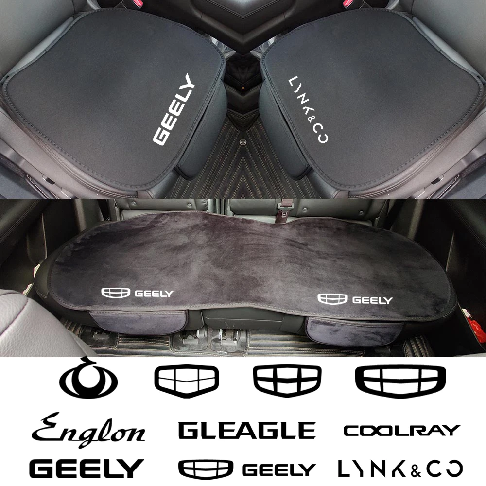 Car Styling Car Full Seat Pad Cover Cushion For Geely Tugella Okavango Azkarra Atlas ICON Coolray Preface Emgrand Accessories