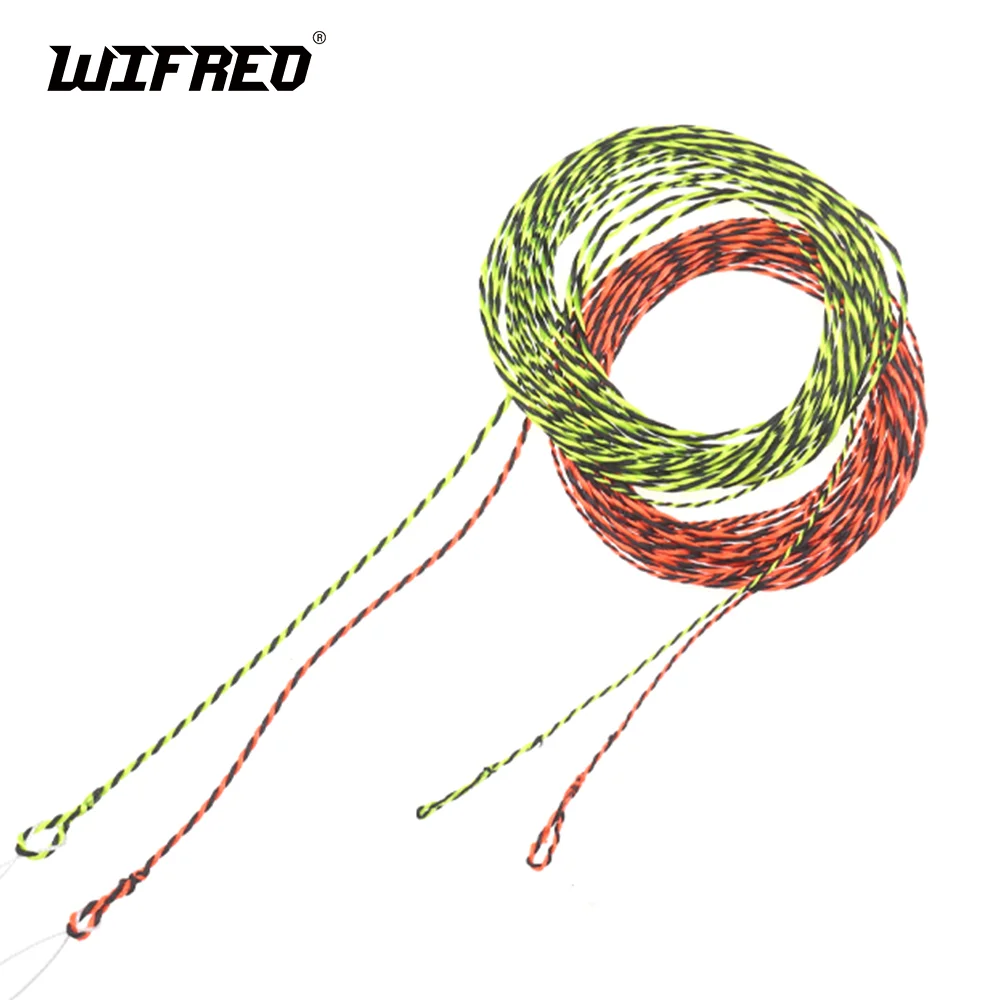 12FT/13FT High Strength Tenkara Fly Fishing Line Furled Leader Fly Line Double Color Braided Fishig Line With7cm Transition Loop