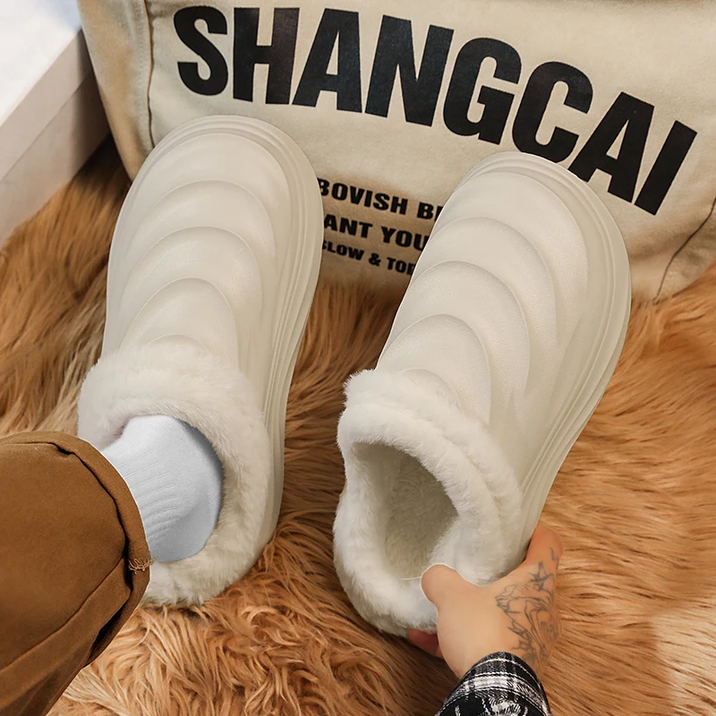 أحذية EVA Chef للرجال والنساء أحذية شتوية مخملية مضادة للانزلاق ومقاومة للزيوت ومريحة