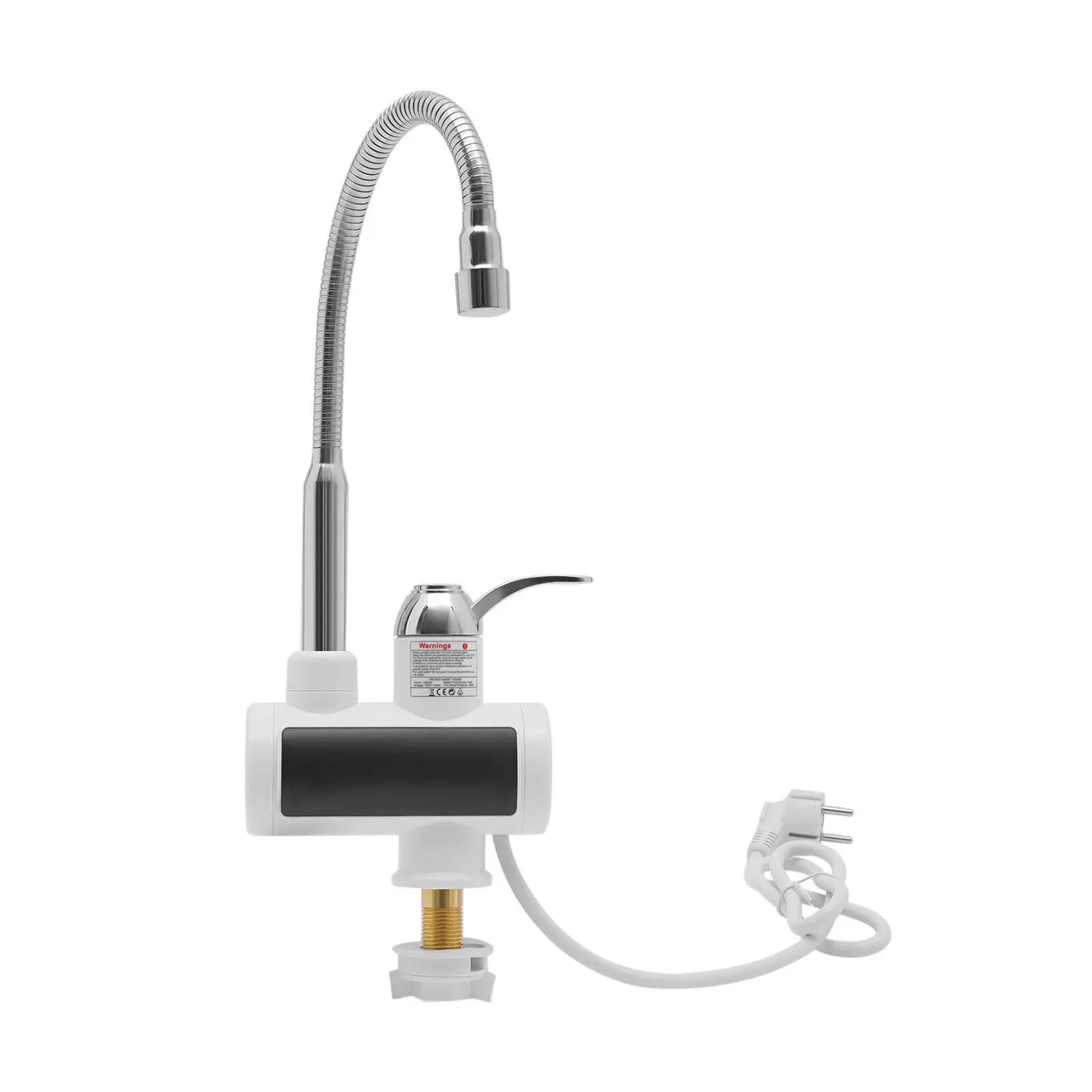 360 °   Elektryczny kranowy podgrzewacz wody do gotowania 220V 3000W podgrzewacz ciągły natychmiastowy szybki kran ciepłej wody z cyfrowym